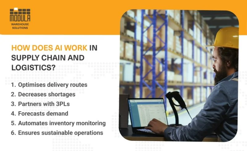 cara kerja ai dalam logistik rantai pasok